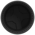 vidaXL Kulatý kvetináč 24 ks Čierna Ø 12,5 x 10 cm Plast