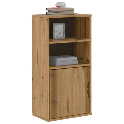 VidaXL Bočná skrinka "ODDA" 40x24x79 cm masívna borovica