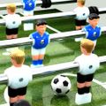 vidaXL Stolný futbal oceľ 60 kg 140x74,5x87,5 cm biely