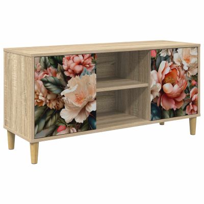 vidaXL TV skrinka BORNE 102 x 33 x 50 cm Sonoma Kompozitné drevo