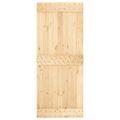 vidaXL Posuvné dvere 85 x 210 cm Masívne borovicové drevo (neupravené)