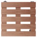 vidaXL Vozíky pod kvetináče 2 ks hnedé 30x30x7,5 cm WPC