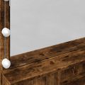 vidaXL Toaletný stolík s LED dymový dub 80x41x134,5 cm