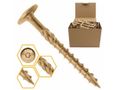 Tesárske vruty do dreva tanierové M8x100mm Torx A1, 50ks WCT-08100 Tesařské vruty do dřeva talířové M8x100mm Torx A1, 50ks WCT-08100