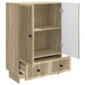 vidaXL Servírovacia skriňa Sonoma dub 66 x 34,5 x 95 cm