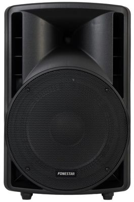 Fonestar Aktivní 2pásmová reprosoustava 150 W RMS, 12" woofer+1,35" driver, BT, USB/SD/MP3, FM, Mic, Aux, 8ohm výstup aktivní reprobox, 360 W, 12" woofer, zesilovac trídy D, USB/SD/FM, XLR, 5pásmový ekvalizér, dálkové ovládání