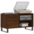 vidaXL Skrinka na platne hnedý dub 85x38x48 cm kompozitné drevo