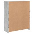 vidaXL Komoda s LED svetlami betónovo sivá 81x37x100 cm