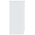 vidaXL Komoda ALTA biela 112x35x73 cm borovicový masív