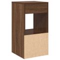 vidaXL Nočné skrinky so zásuvkou 2 ks hnedý dub 35x34x66,5 cm