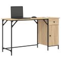 vidaXL Stôl dub sonoma 131x48x75 cm kompozitné drevo