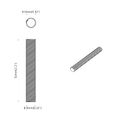 vidaXL Skrutková tyč 2 ks Strieborná 8 x 55 mm Oceľ