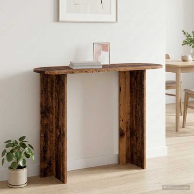 vidaXL Konzolový stôl Staré drevo 100 x 39,5 x 75 cm Kompozitné drevo
