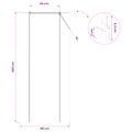 vidaXL Roleta Hnedá 90 x 220 cm Bambus