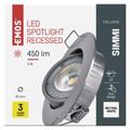 LED bodové svietidlo Exclusive strieborné, 5W neutrálna biela ZD3222