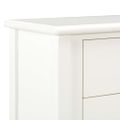 vidaXL Komoda biela 110x30x85 cm masívne drevo