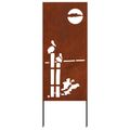vidaXL Záhradná clona na súkromie Rezací Hrdzavý 50 x 140 cm