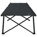 vidaXL Skladacia kempingová posteľ 2 ks Čierna 206 x 76 x 74 cm
