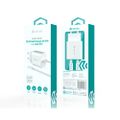 Devia wall charger Smart PD GaN 30W 1x USB-C white + cable USB-C - Lightning