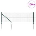 vidaXL Zváraný drôtový plot s hrotmi 100 x 0,6 m Oceľ s PVC povrchom
