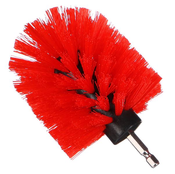 Kulatý kartáč na vrtačku pro čištění auta CAR DETAILING DRILL BRUSH ONE MEDIUM, polotvrdý SIXTOL