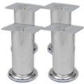 vidaXL Nohy na pohovku 8 ks okrúhle 120 mm chrómové