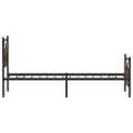 vidaXL Posteľný rám bez matraca dymový dub 80x200 cm kompozitné drevo