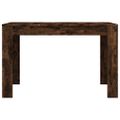 vidaXL Jedálenský stôl dymový dub 120x60x76 cm kompozitné drevo