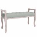 vidaXL Lavička bledosivá 110x45x60 cm zamat