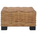 vidaXL Konferenčný stolík 47x47x28 cm prírodný ratan