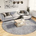 vidaXL Shaggy koberec PAMPLONA, vysoký vlas, moderný, modrý Ø 280 cm