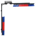 vidaXL Kefy na dobytok Červená a modrá 84 x 10 x 91 cm PVC