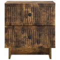 vidaXL Nočný stolík 2 ks Dymový dub 43 x 34,5 x 47,5 cm