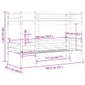 vidaXL Poschodová posteľ bez matraca 90x190 cm masívna borovica