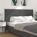 vidaXL Čelo postele sivé 126x4x100 cm masívna borovica