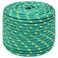 vidaXL Lodné lano zelené 14 mm 250 m polypropylén