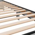 vidaXL Posteľný rám sivý sonoma 100x200 cm kompozitné drevo a kov