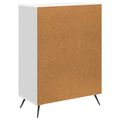 vidaXL Servírovacia skriňa Biela s vysokým leskom 66 x 34,5 x 90 cm