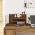 vidaXL Organizér na pult Staré drevo 44,5 x 24 x 25 cm