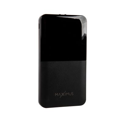 POWERBANK MX ROTH 10 000 mAh, 2XUSB, 10W Li-Po, BLACK, + microUSB CABLE