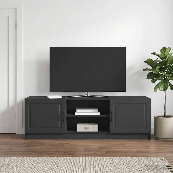 vidaXL TV skrinka Čierna 150 x 31 x 47 cm Kompozitné drevo
