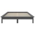 vidaXL Posteľný rám sivý 150x200 cm King Size borovicový masív