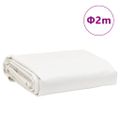 vidaXL Celta, biela Ø 2 m 650 g/m²