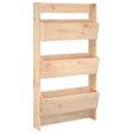 vidaXL Nástenný kvetináč 3-poschodový 60x18,5x110 cm masívna borovica