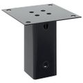 vidaXL podstavce stĺpikov štvorcové 4 ks Antracit 61x61 mm
