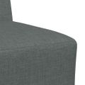 vidaXL Bezrúčková modulárna sofa jednotka 3 ks Tmavo šedá látka