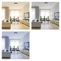 LED prisadené svietidlo, kruhové, čierne, 28,5W, CCT
