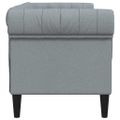 vidaXL Pohovka Svetlosivá 182,5 x 74,5 x 74,5 cm Polyester