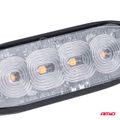 Výstražné osvetlenie oranžové 4x3W LED R65 R10 12/24V IP67 AMIO-02298