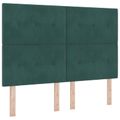 vidaXL Posteľ boxspring s matracom Tmavozelená 180 x 200 cm Zamat
